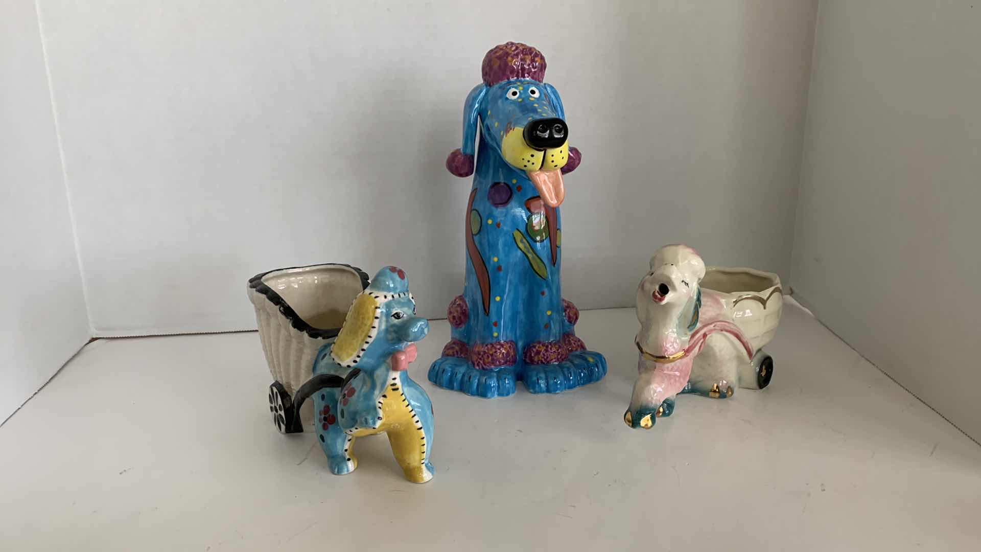 Photo 1 of 3-DOG STATUES TALLEST IS 9”