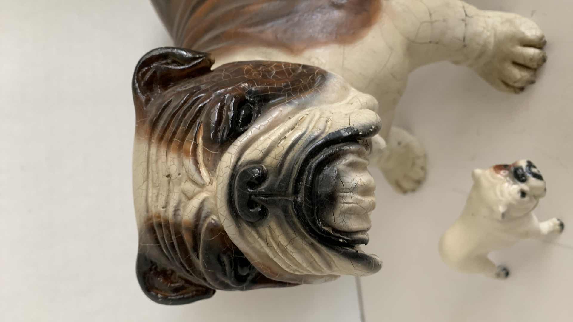 Photo 4 of 4-BULLDOG STATUES TALLEST IS 8.5” TALL