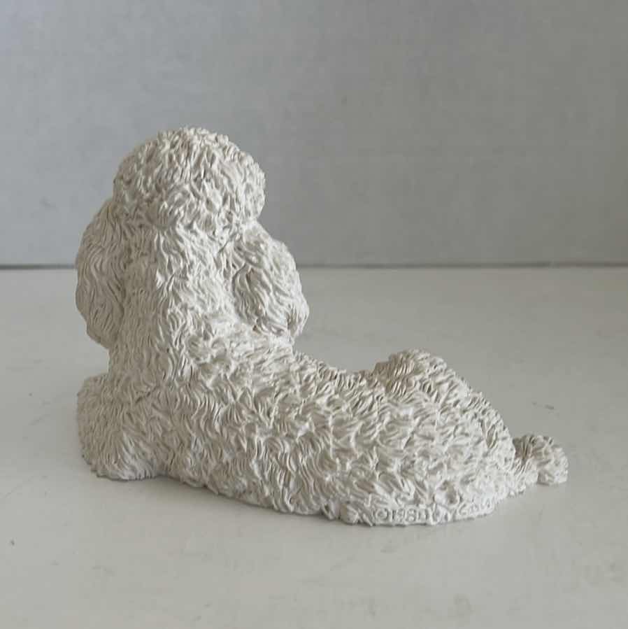Photo 1 of 1988 CASTAGNA POODLE DOG FIGURINE  3.25”
