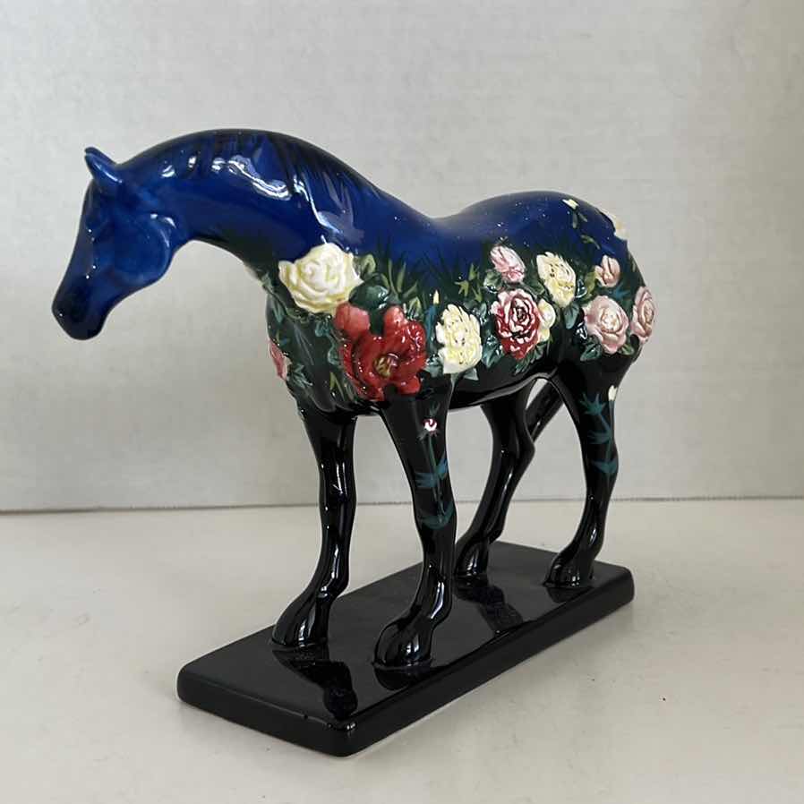 Photo 1 of  THE TRAIL OF PAINTED PONIES "NIGHT FLOWER" BY CJ WELLS HORSE FIGURINE 5.75”