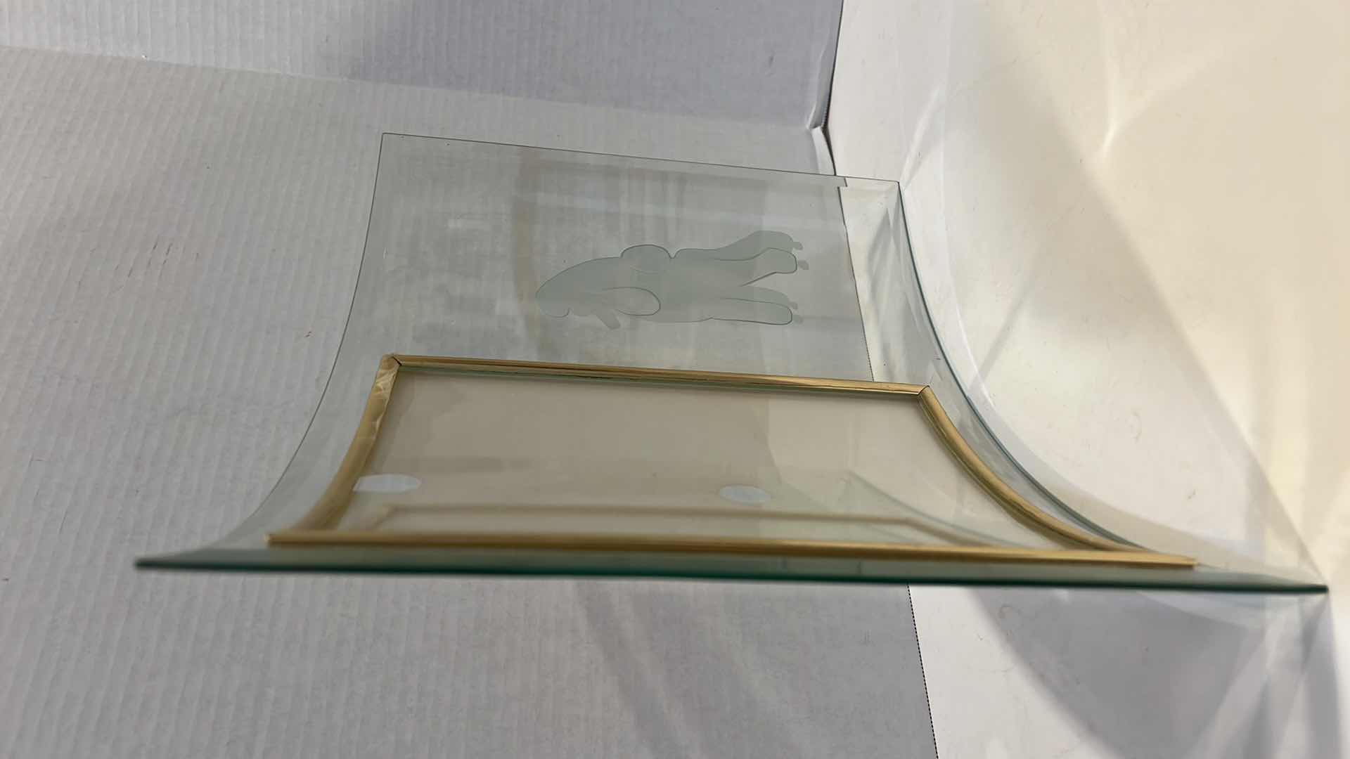 Photo 1 of 8 "X 10” POODLE DOG GLASS PHOTO FRAME