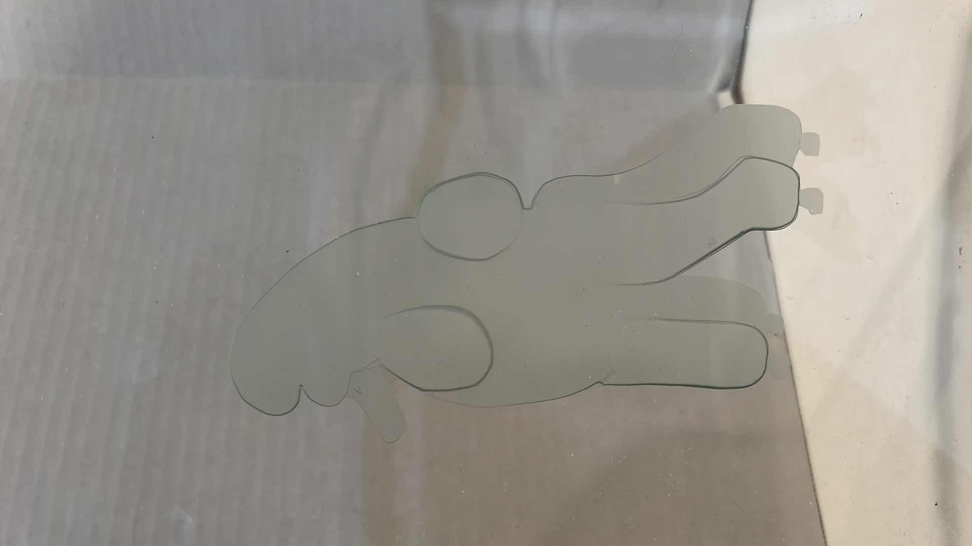 Photo 1 of 8 "X 10” POODLE DOG GLASS PHOTO FRAME