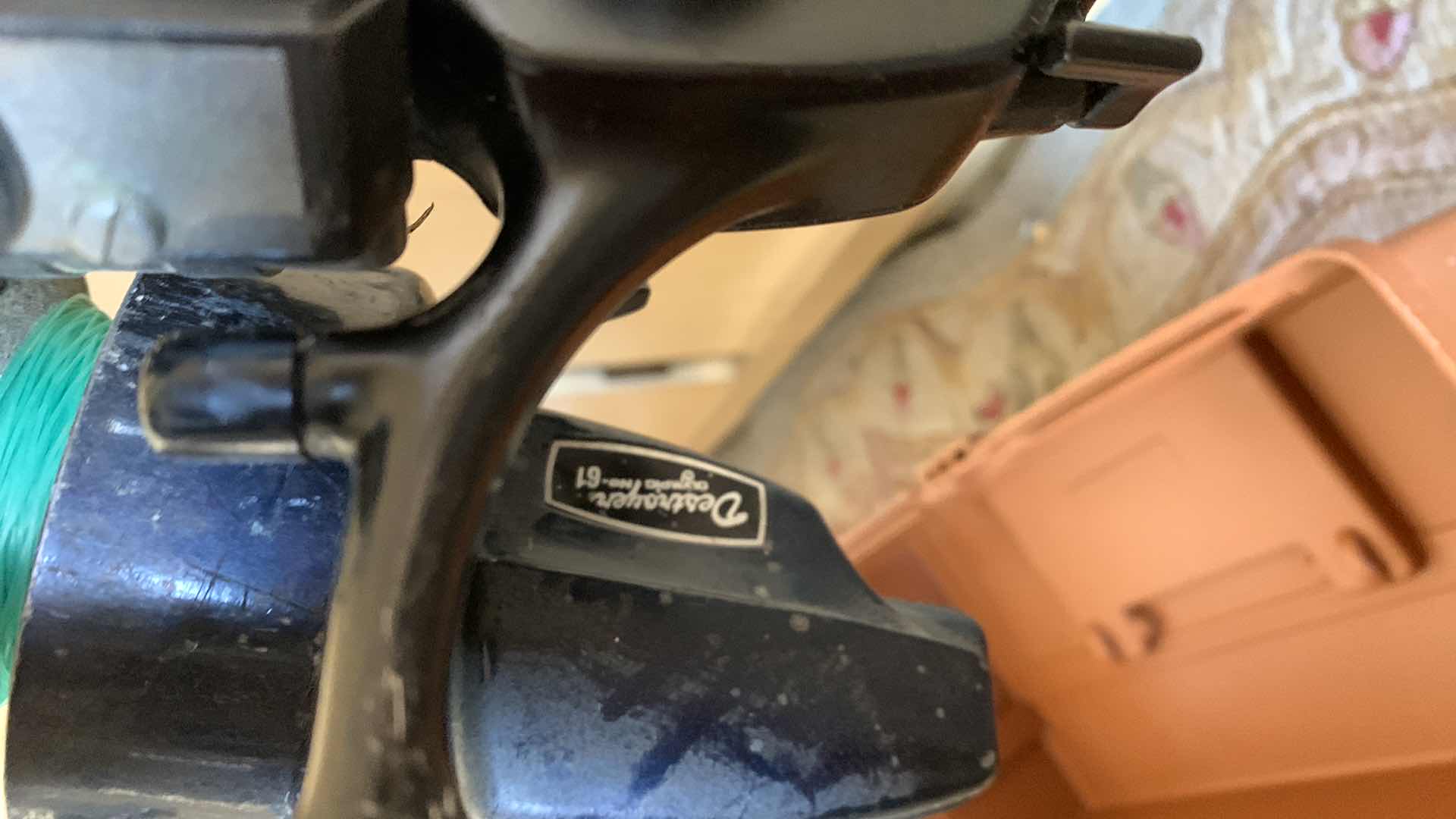 Photo 1 of TACKLE BOX, FISHING RODS,REELS AND SCISSORS