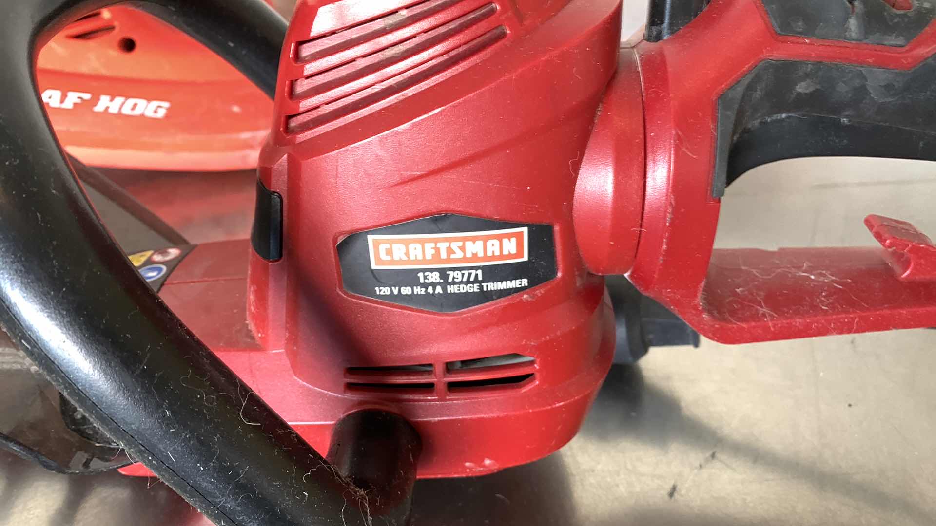 Photo 1 of BLACK AND DECKER LEAF BLOWER AND AN ELECTRIC CRAFTSMAN HEDGE TRIMMER