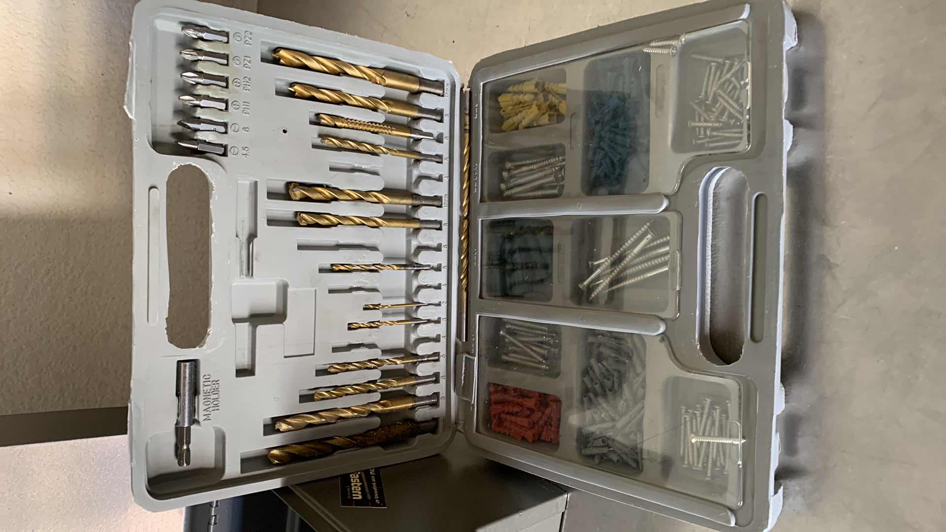 Photo 1 of TOOL BOXES WITH ASSORTED TOOLS, DRILL BITS, HAMMERS ETC