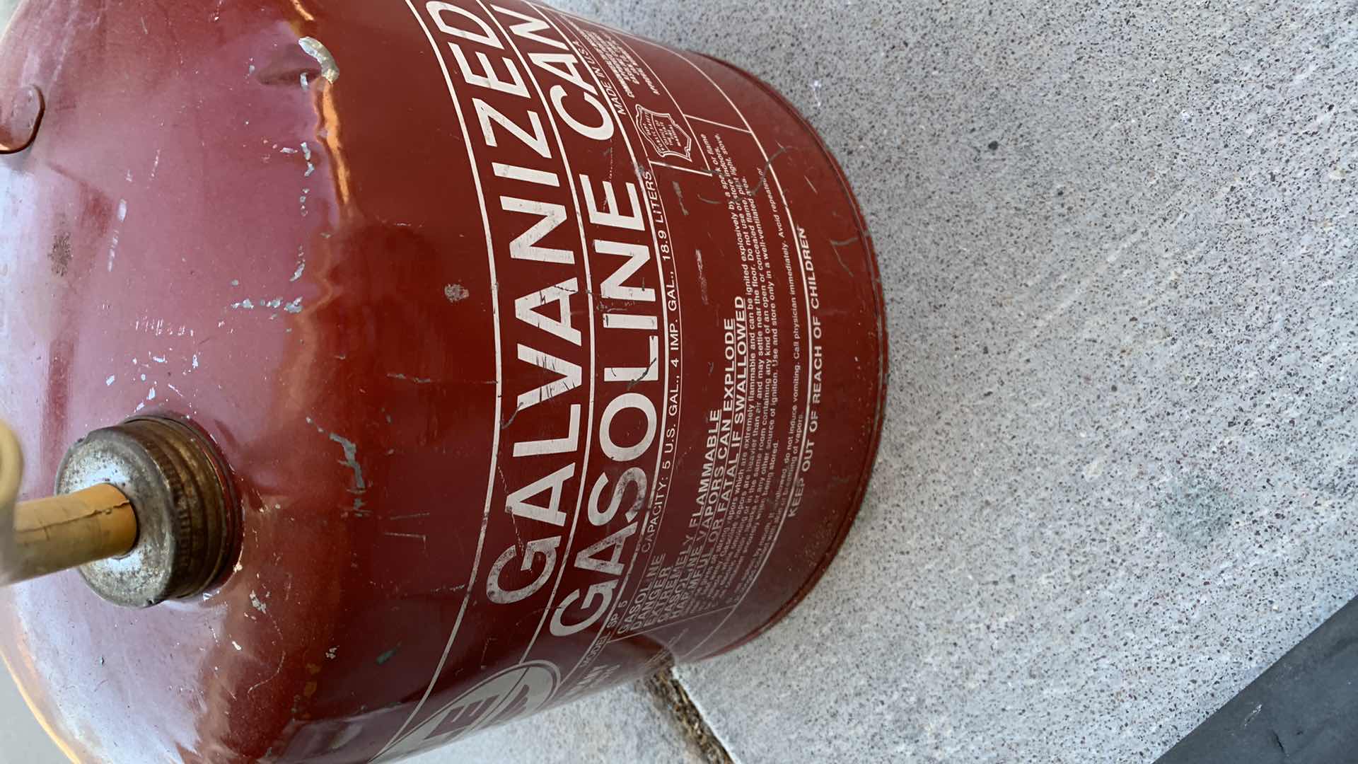 Photo 1 of ASSORTED LAWN AND GARDEN TOOLS. GAS CAN, SHEERS AND ELECTRIC POLE SAW.