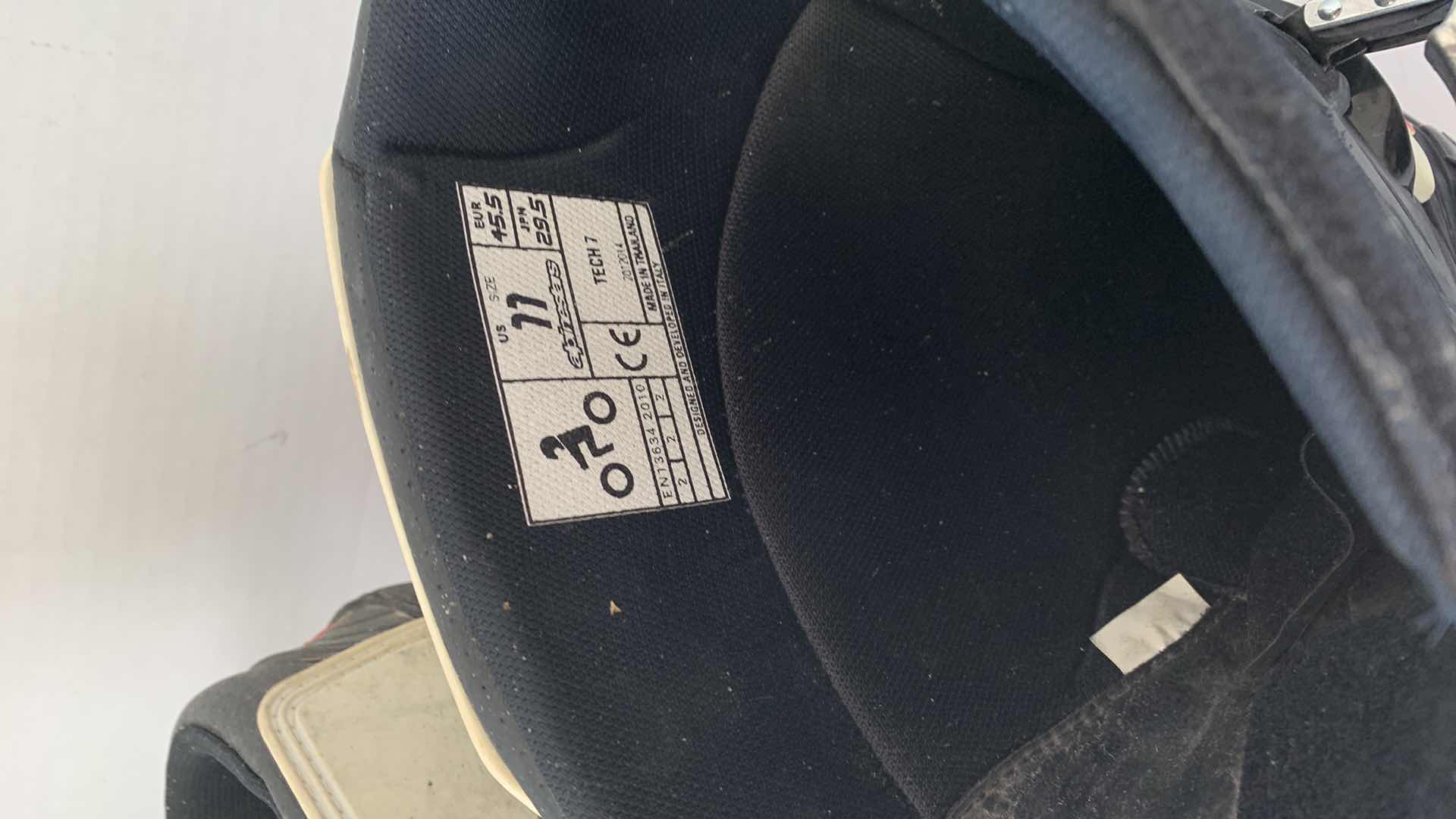 Photo 4 of  TECH SEVEN ALPINE STARS OFF ROAD MOTORCYCLE BOOTS SIZE 11