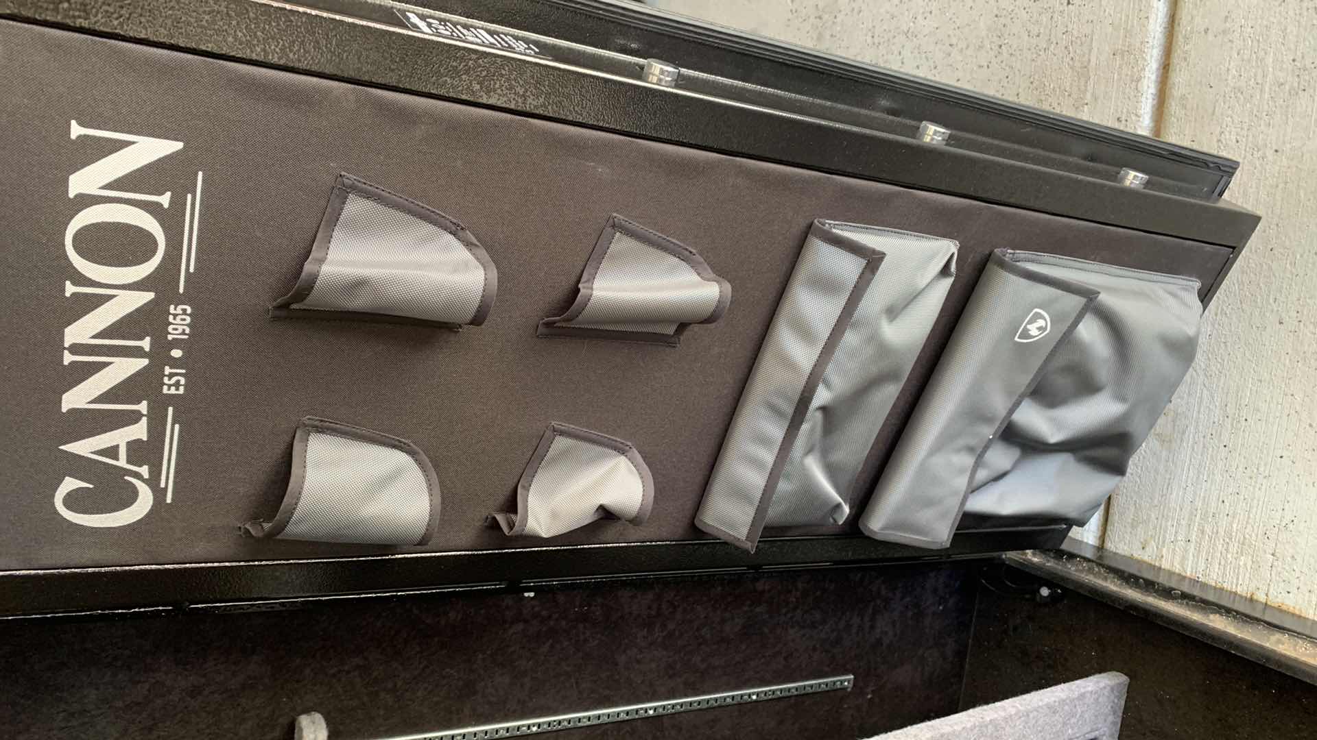 Photo 1 of GUN SAFE-CANNON RELIANT FIRE/WATER RESISTANT, ELECTRONIC LOCK W BACKUP KEY  28 X 20” H 55” 
HEAVY! BRING PROPER LABOR AND TOOLS FOR REMOVAL.