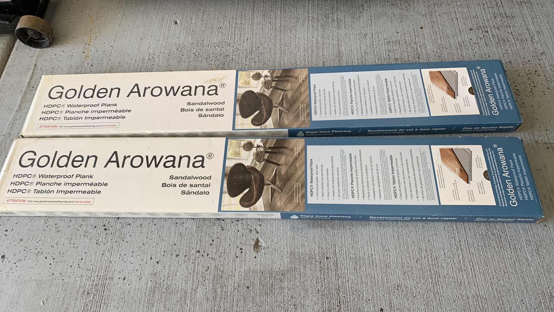 Photo 1 of 2-GOLDEN AROWANA SANDALWOOD WATERPROOF PLANKS LAMINATE WOOD FLOORING