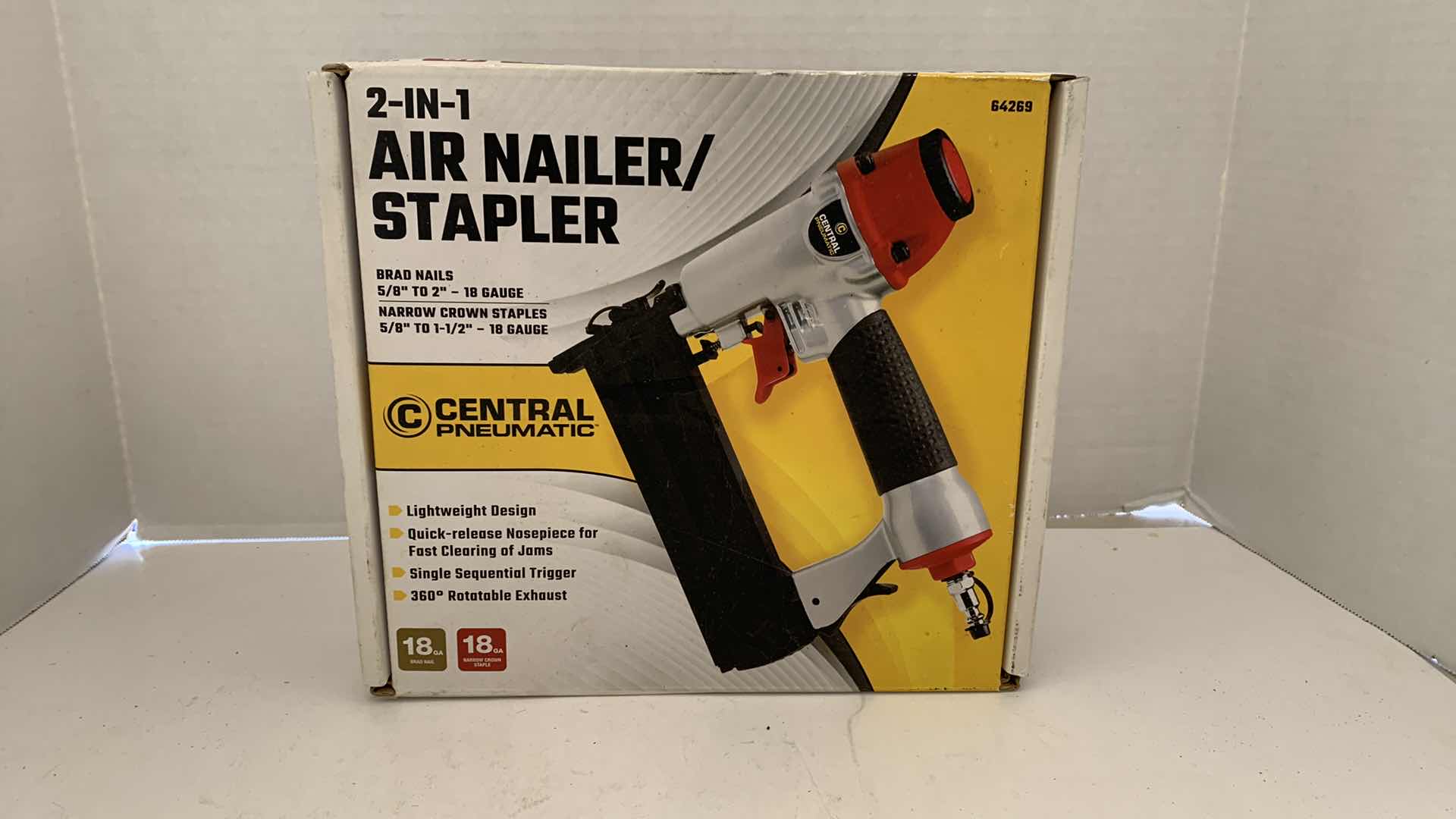 Photo 1 of CENTRAL PNEUMATIC 2-IN-1 AIR NAILER/STAPLER