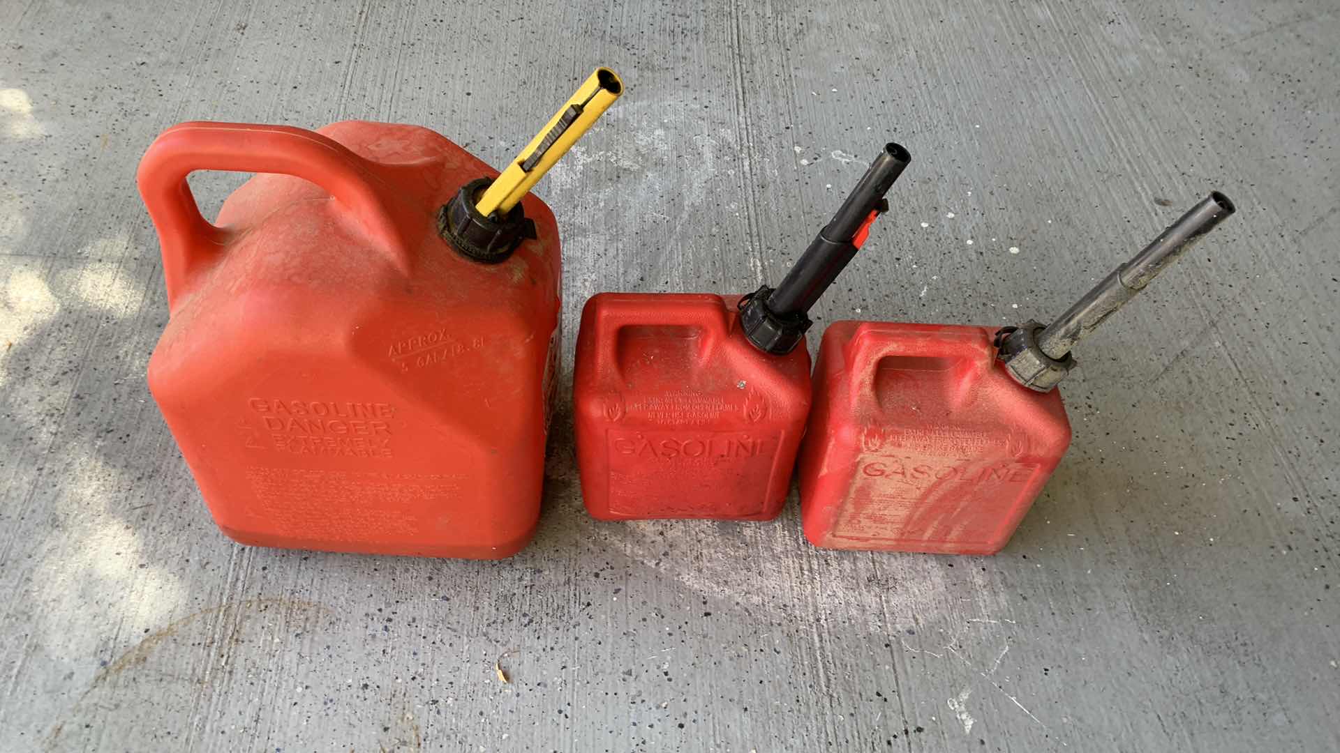 Photo 1 of 3-PLASTIC GAS CANS