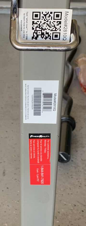 Photo 1 of EXERCISE EQUIPTMENT-FITNESS REALITY WEIGHTLIFTING STATION