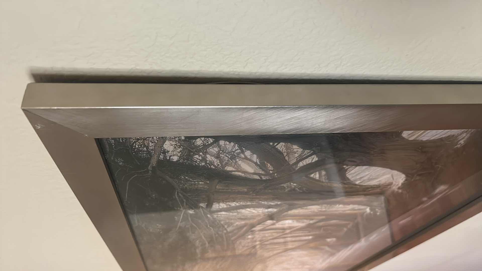 Photo 1 of SILVER FRAMED TREE LINED STREET "INSIDE A DREAM" ARTWORK  40 1/2” x 22 1/2”