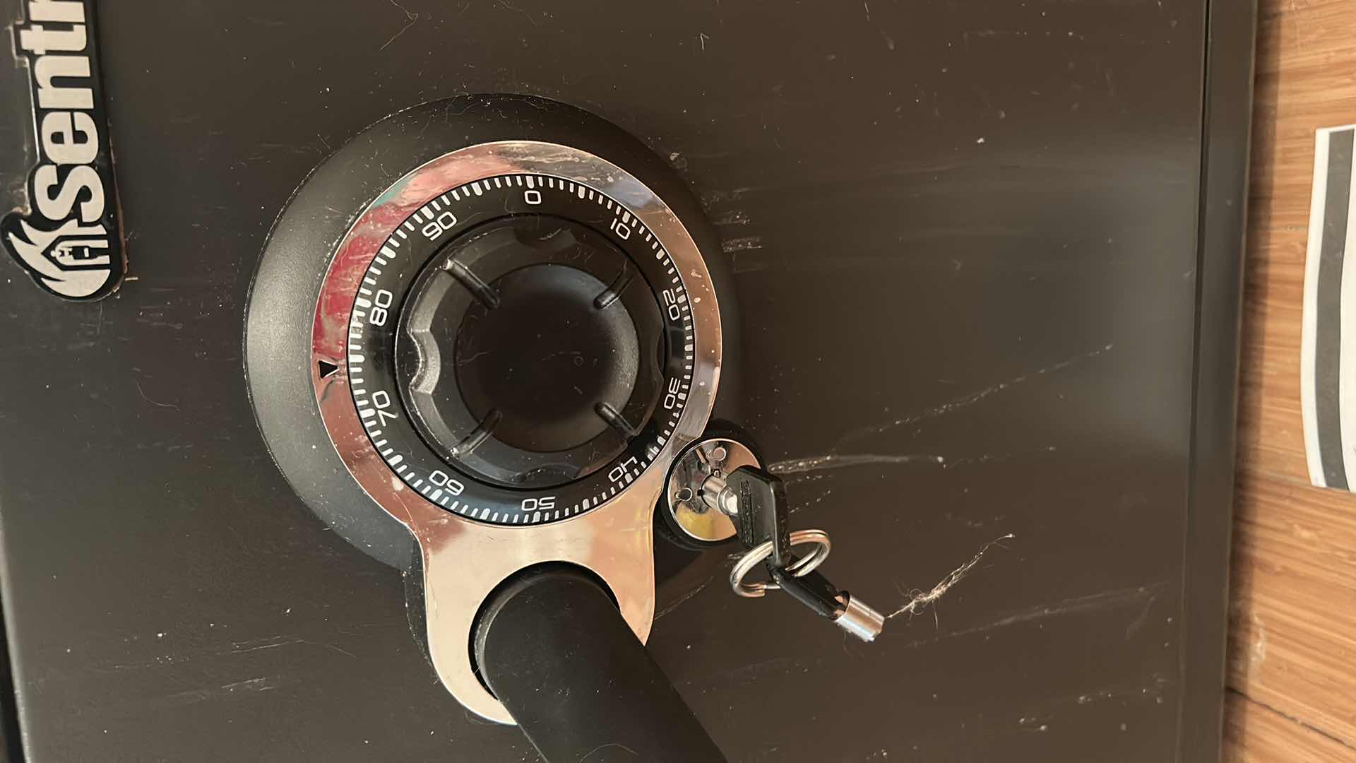 Photo 1 of SENTRY SAFE WITH KEY AND OWNERS MANUAL 16” x 20” H18”