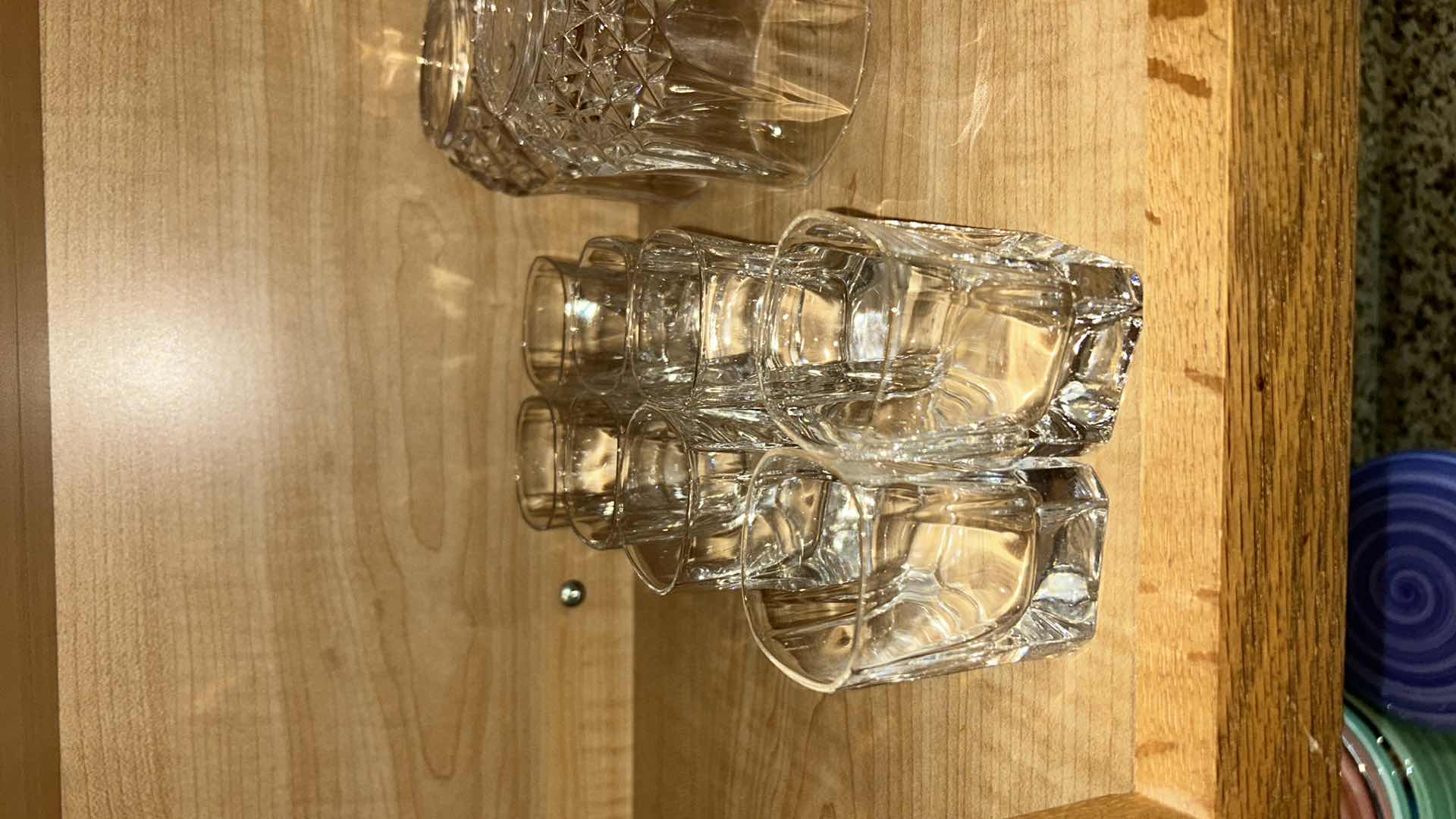 Photo 1 of CONTENTS OF KITCHEN CABINET DISHES AND GLASSWARE