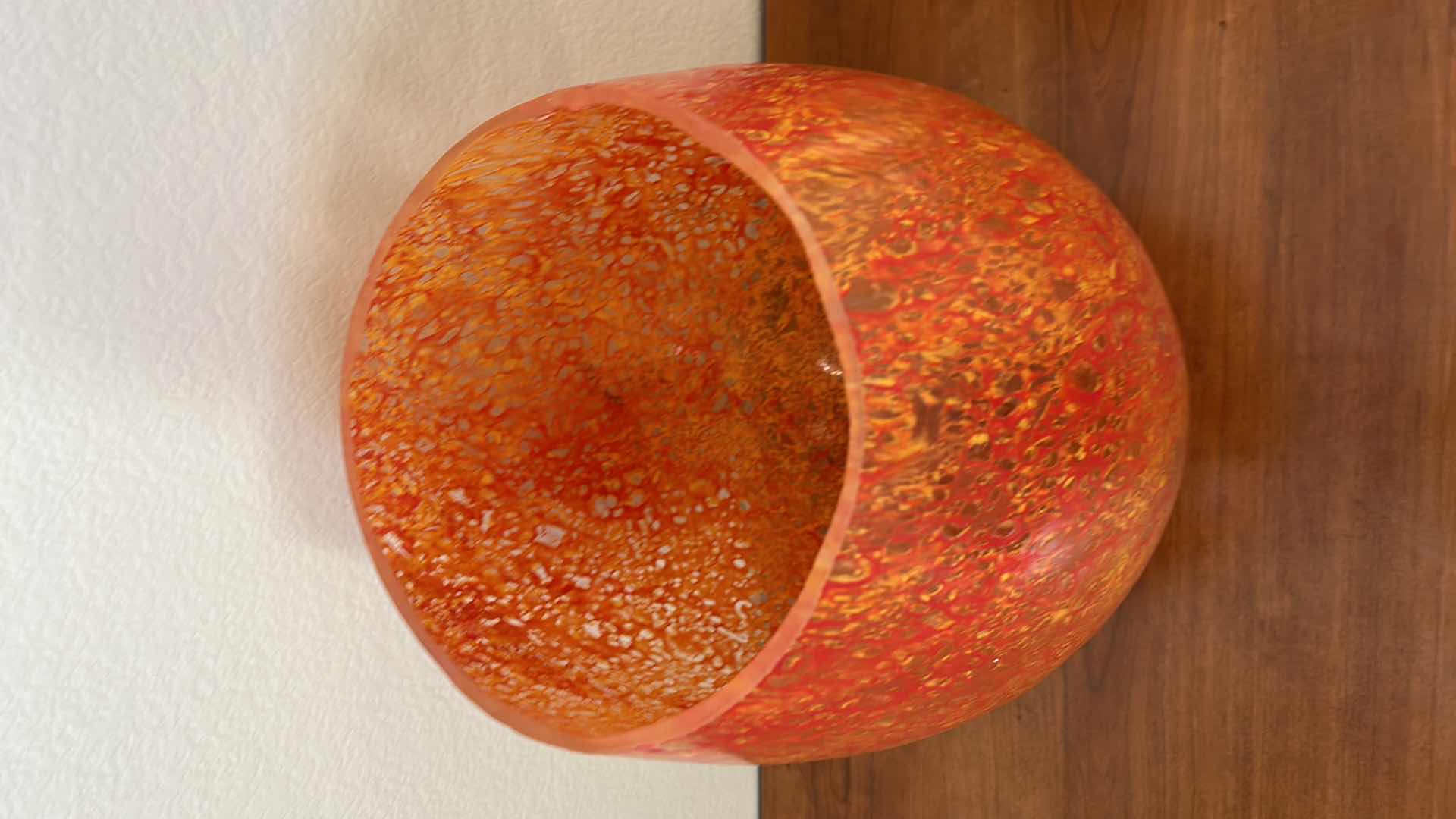 Photo 3 of LARGE COLORED GLASS VASE 10” x 16