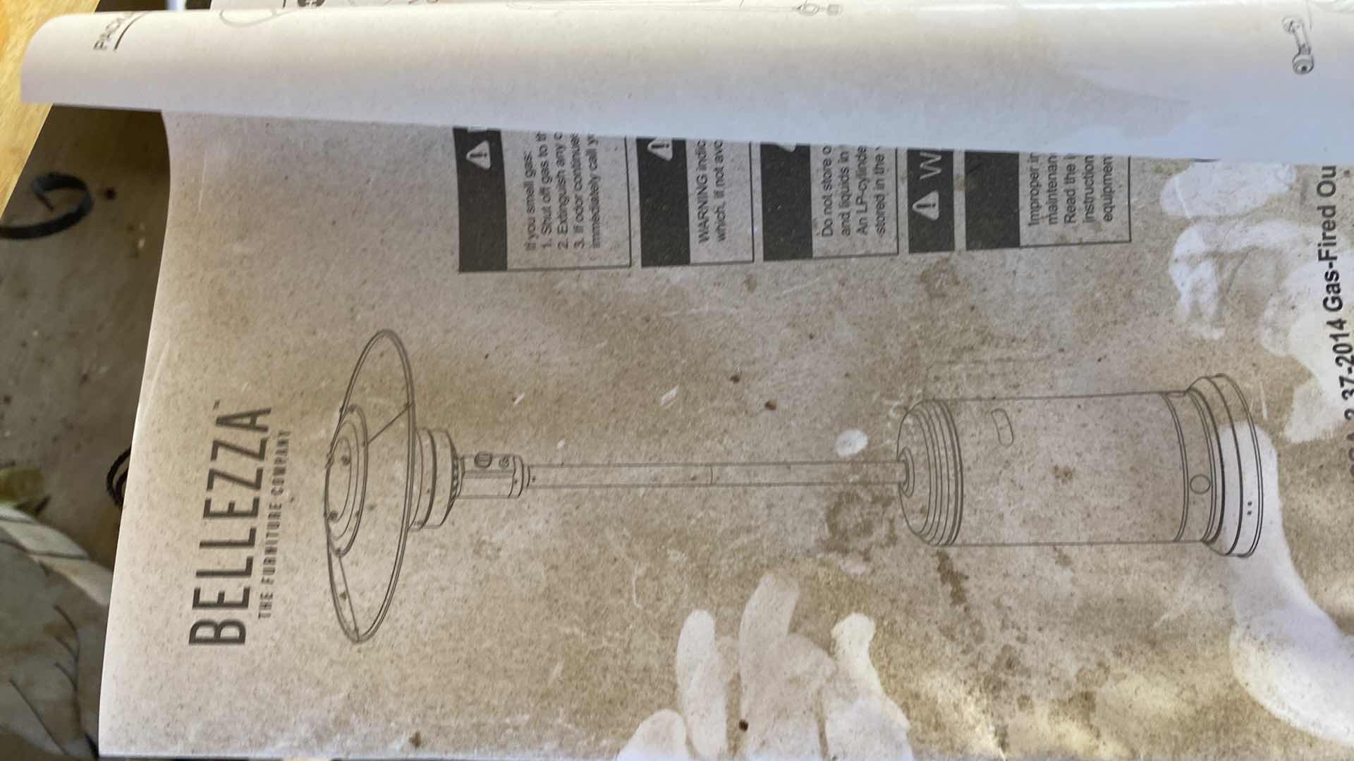 Photo 1 of BELLEZZA PATIO HEATER UNTESTED H 84”