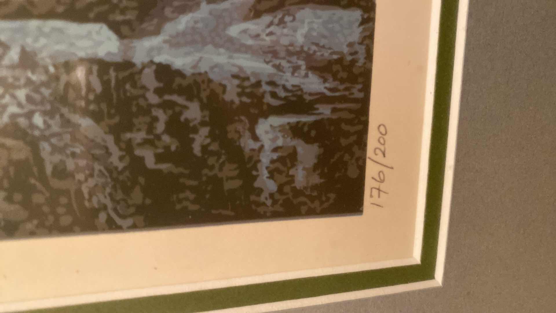 Photo 1 of FRAMED 1977 SIGNED REALIST SERIGRAPH “OVER FRANCE “ 176/200 BY DALLAS JOHN ARTWORK