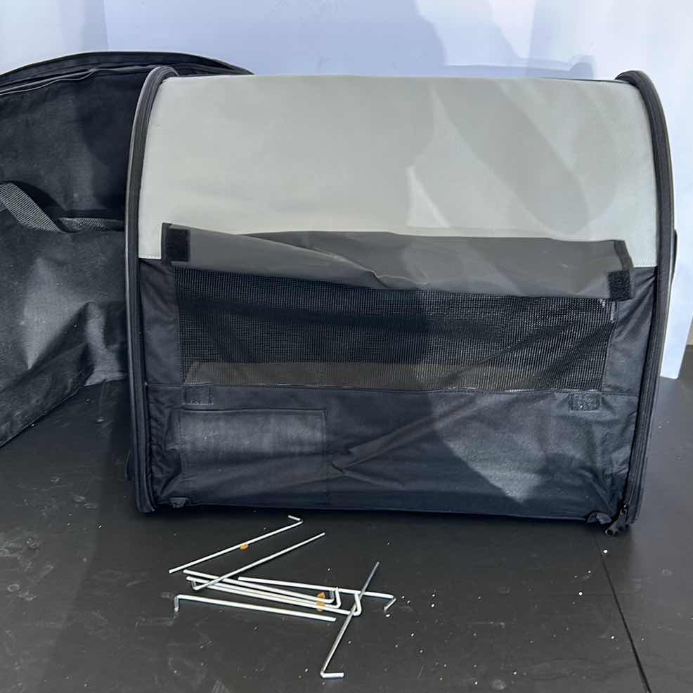 Photo 1 of PET PUP TENT / CARRIER WITH CARRYING CASE AND GROUND SPIKES 18“ x 23“ x 20“