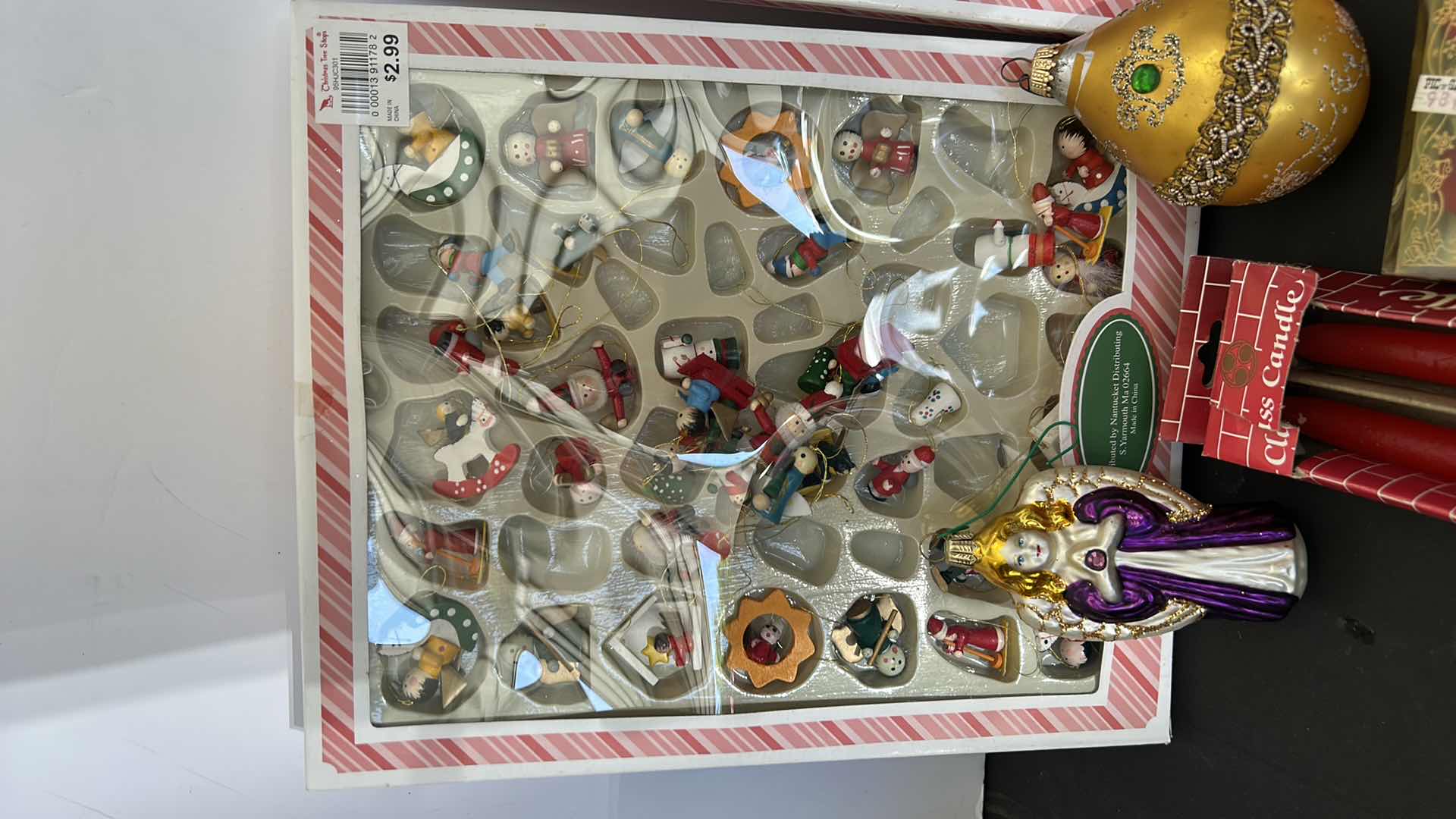 Photo 3 of TOTE OF CHRISTMAS DECORATIONS