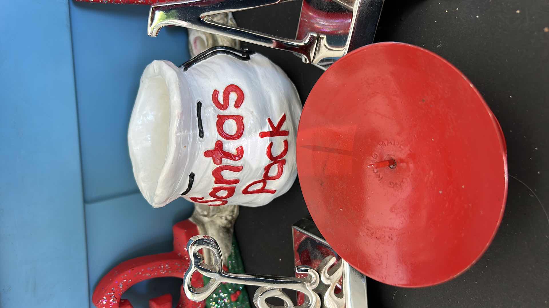 Photo 3 of TOTE OF CHRISTMAS DECORATIONS