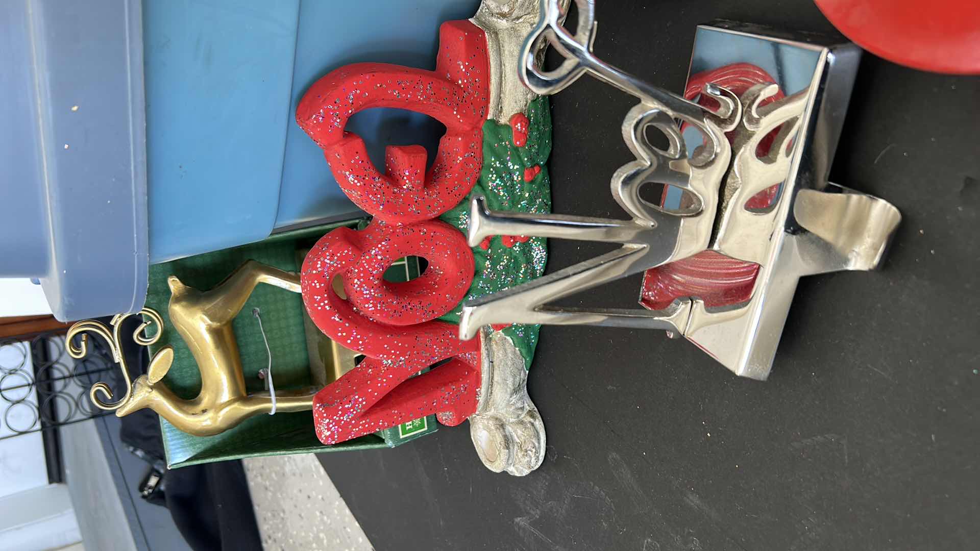 Photo 2 of TOTE OF CHRISTMAS DECORATIONS