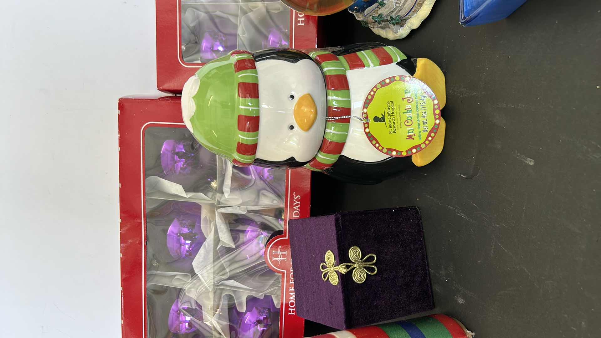 Photo 1 of TOTE OF HOLIDAY DECORATIONS