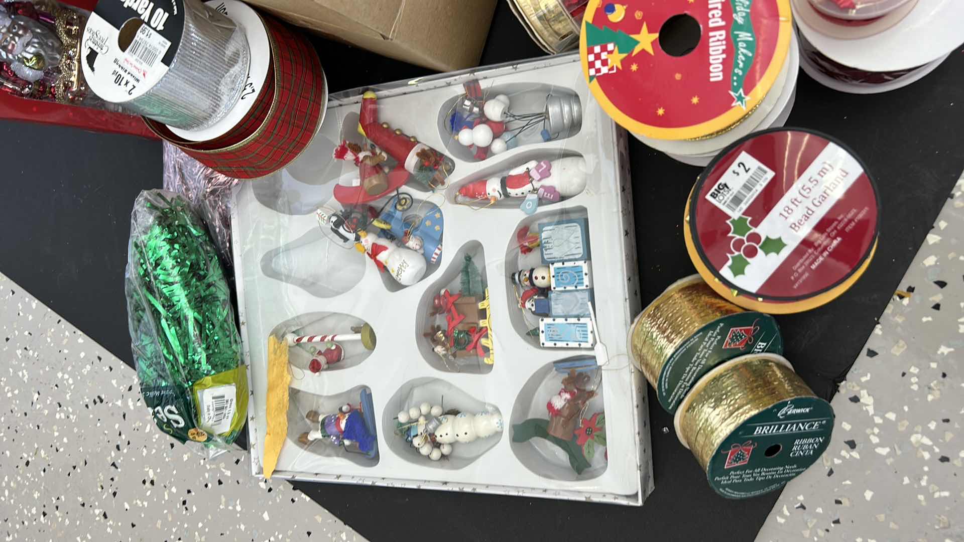 Photo 1 of TOTE OF CHRISTMAS DECORATIONS