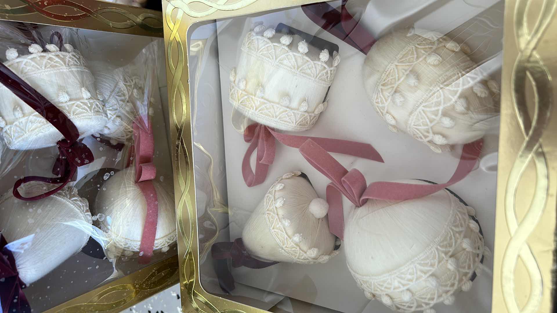 Photo 1 of TOTE OF CHRISTMAS DECORATIONS