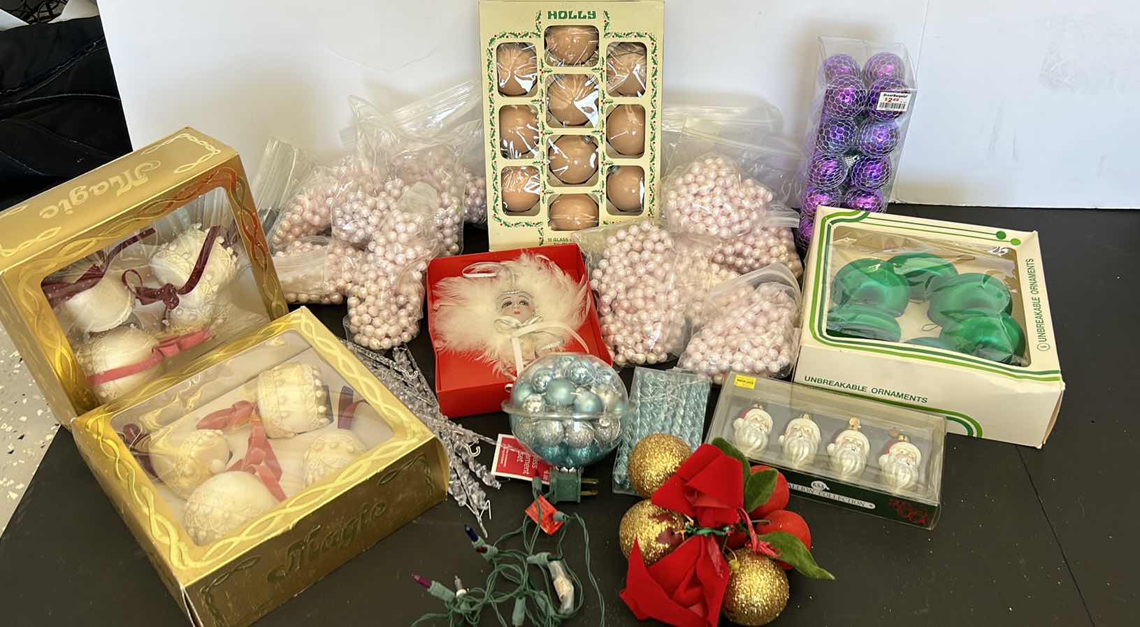 Photo 1 of TOTE OF CHRISTMAS DECORATIONS