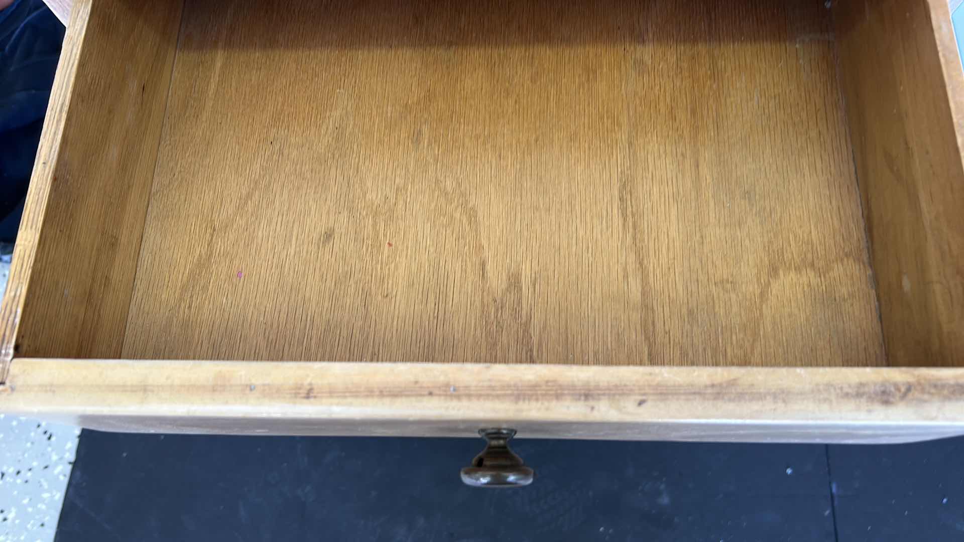 Photo 1 of SMALL VINTAGE WOOD NIGHTSTAND 18” x 15” x 26 1/2