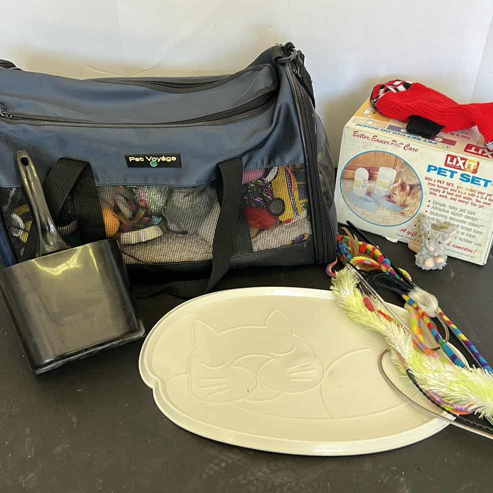 Photo 1 of CAT SUPPLIES, TOYS, TOTE AND MORE