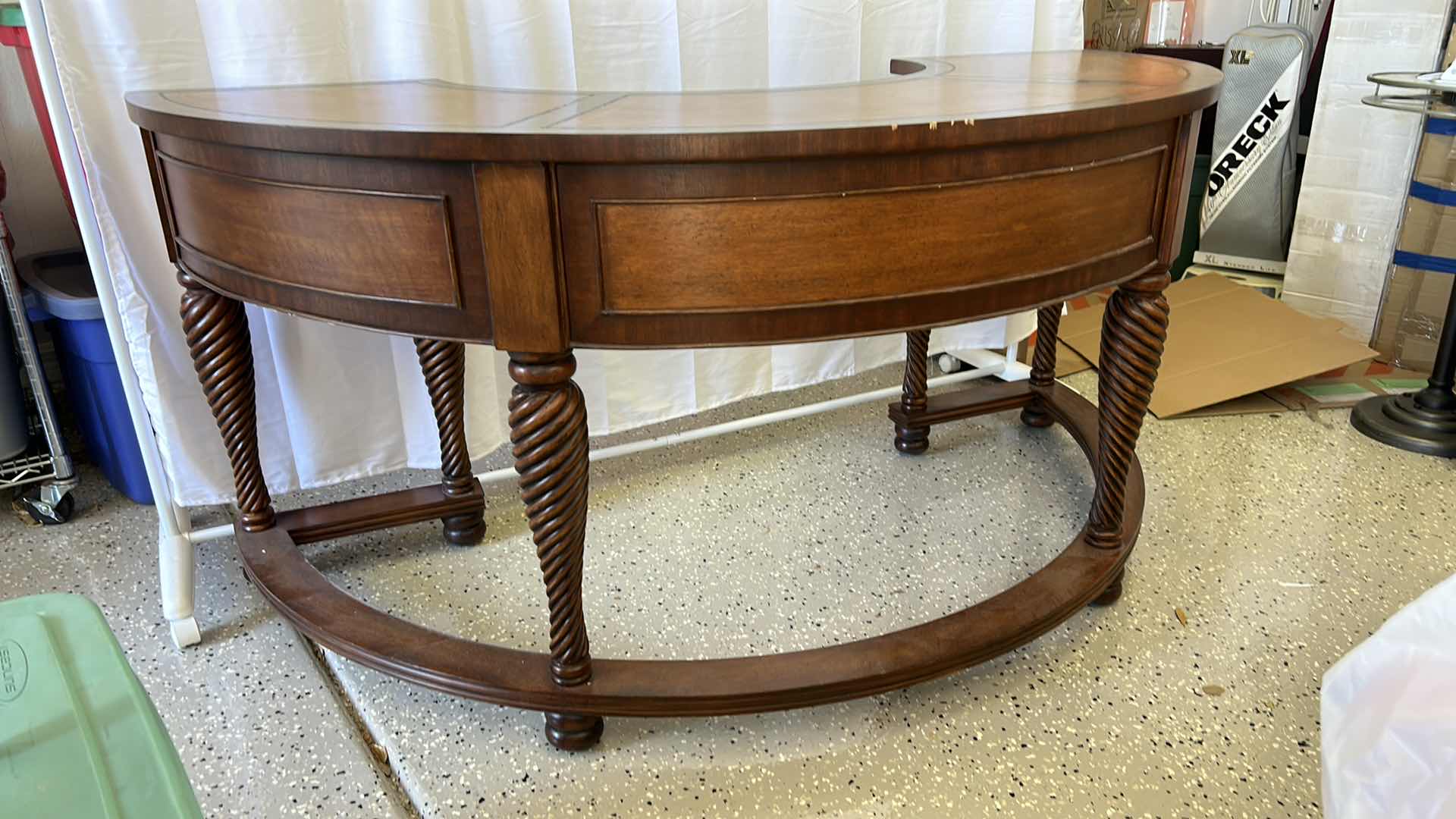Photo 1 of THOMASVILLE SEMI CIRCLE DESK  67” x 33” x 31”