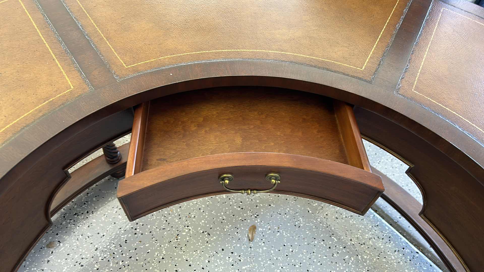 Photo 8 of THOMASVILLE SEMI CIRCLE DESK  67” x 33” x 31”