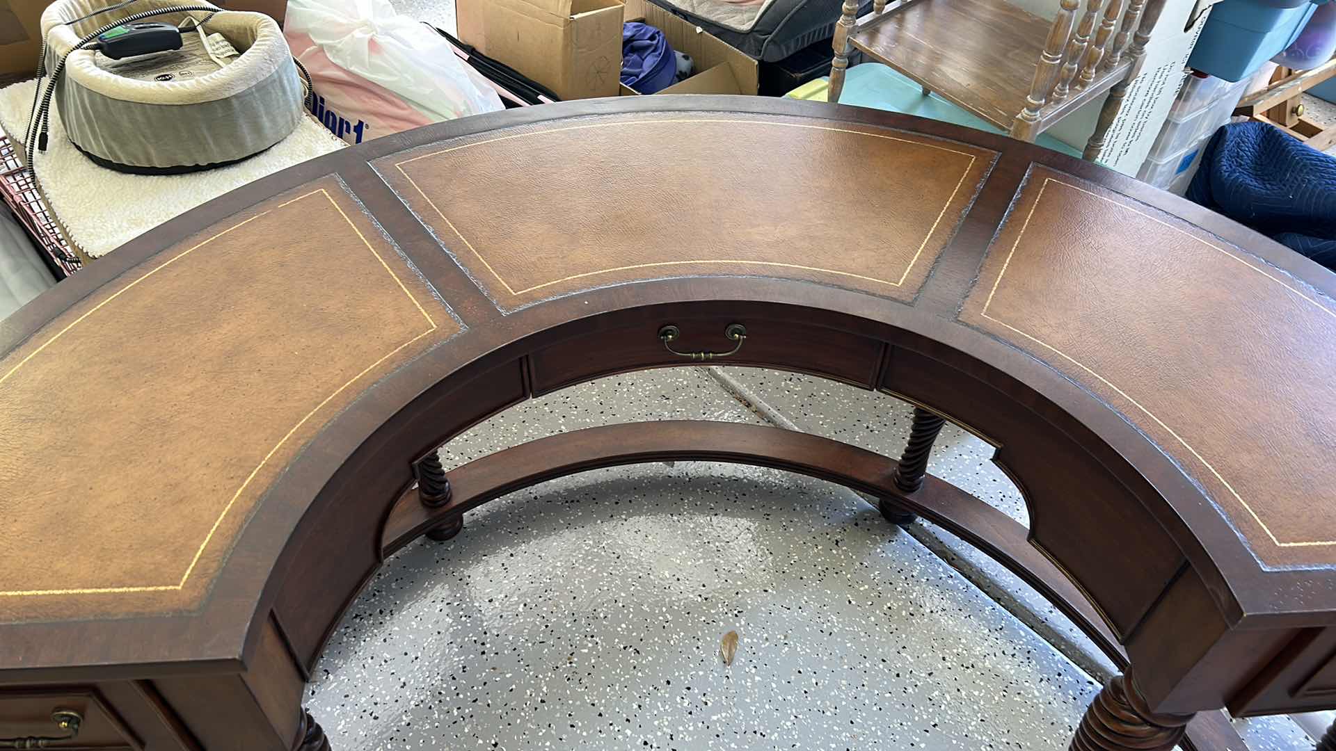 Photo 7 of THOMASVILLE SEMI CIRCLE DESK  67” x 33” x 31”