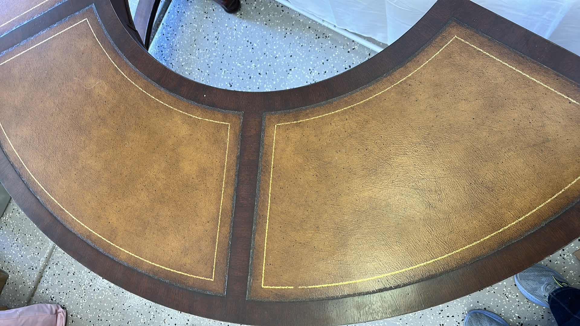 Photo 5 of THOMASVILLE SEMI CIRCLE DESK  67” x 33” x 31”