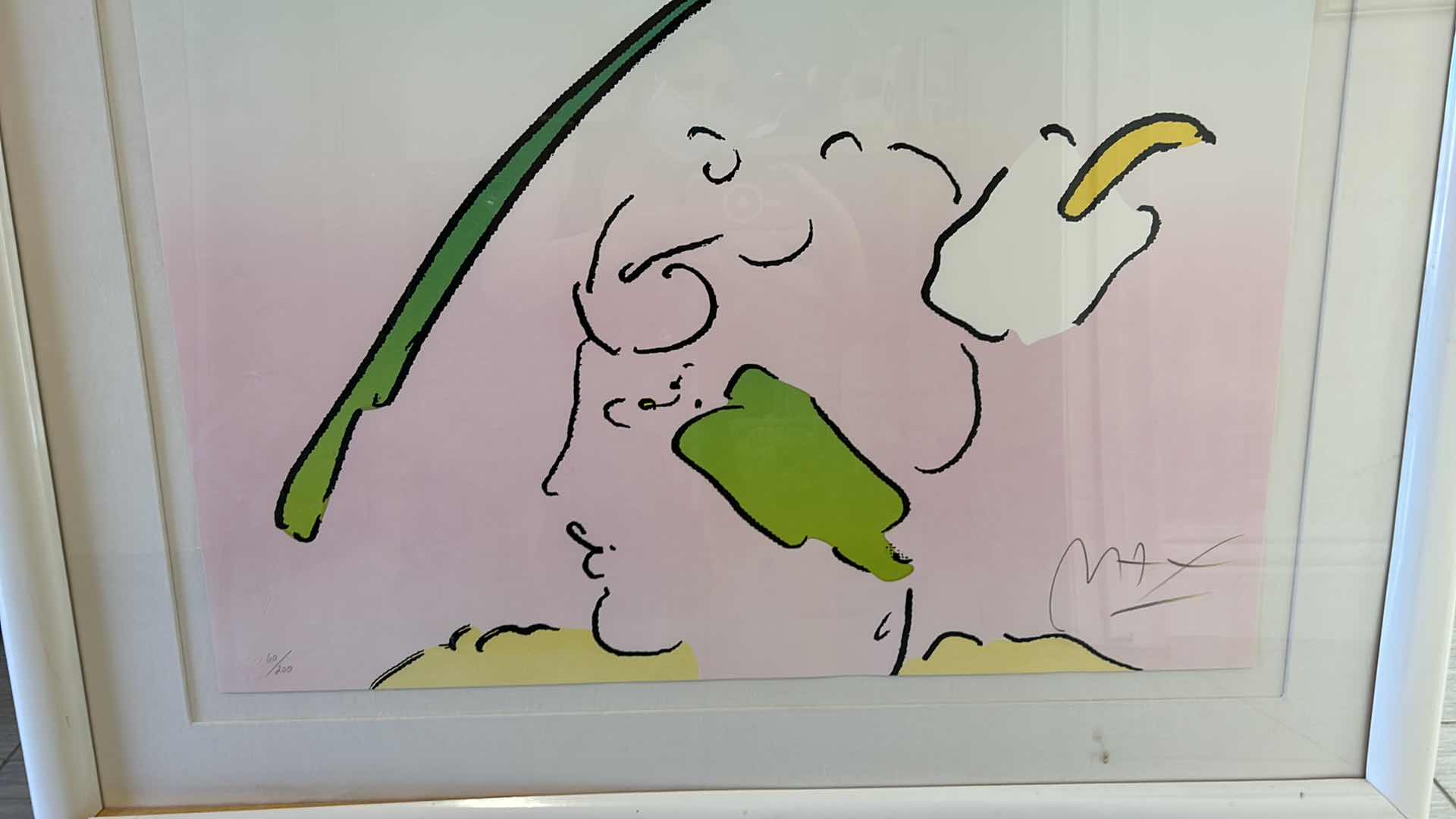 Photo 1 of ARTIST SIGNED PETER MAX LITHOGRAPH “IN HORIZON” AND NUMBERED 60/200 ARTWORK 41” x 32 1/2”