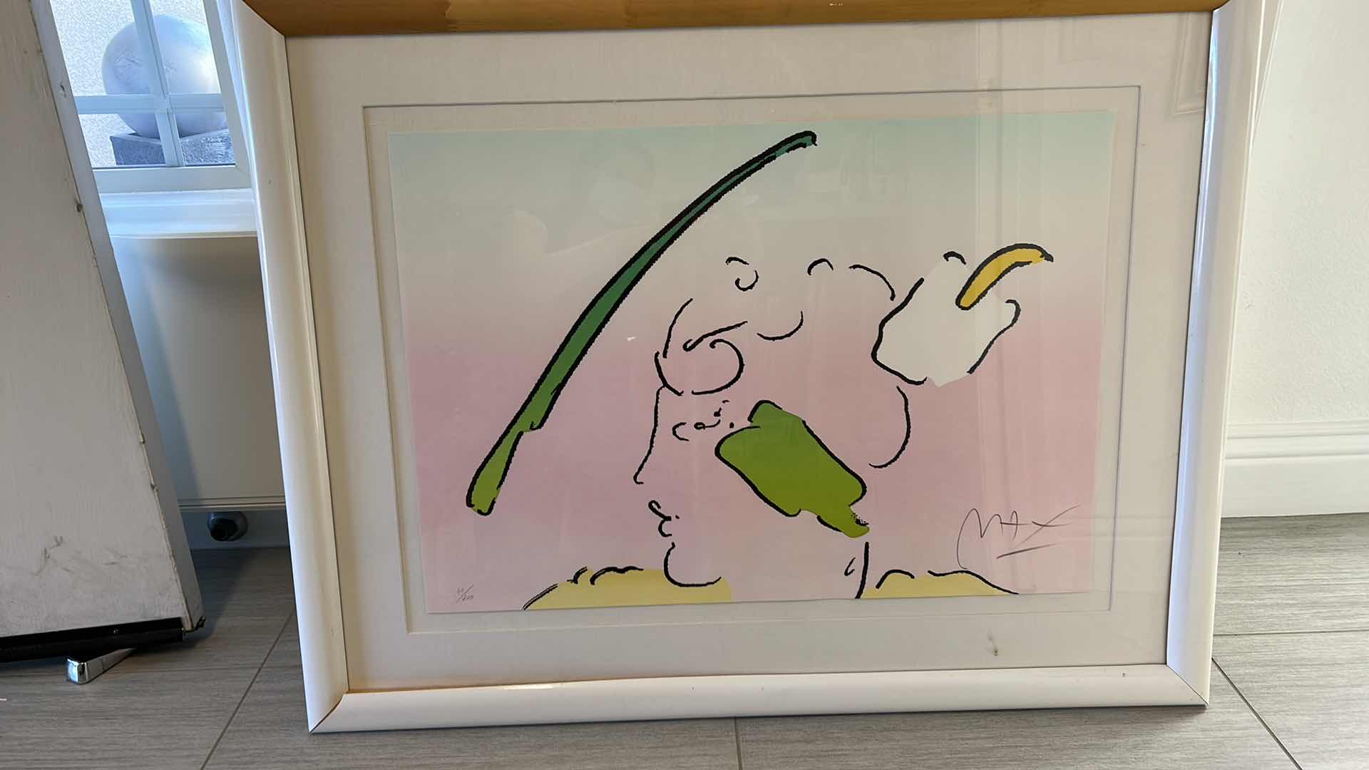 Photo 1 of ARTIST SIGNED PETER MAX LITHOGRAPH “IN HORIZON” AND NUMBERED 60/200 ARTWORK 41” x 32 1/2”