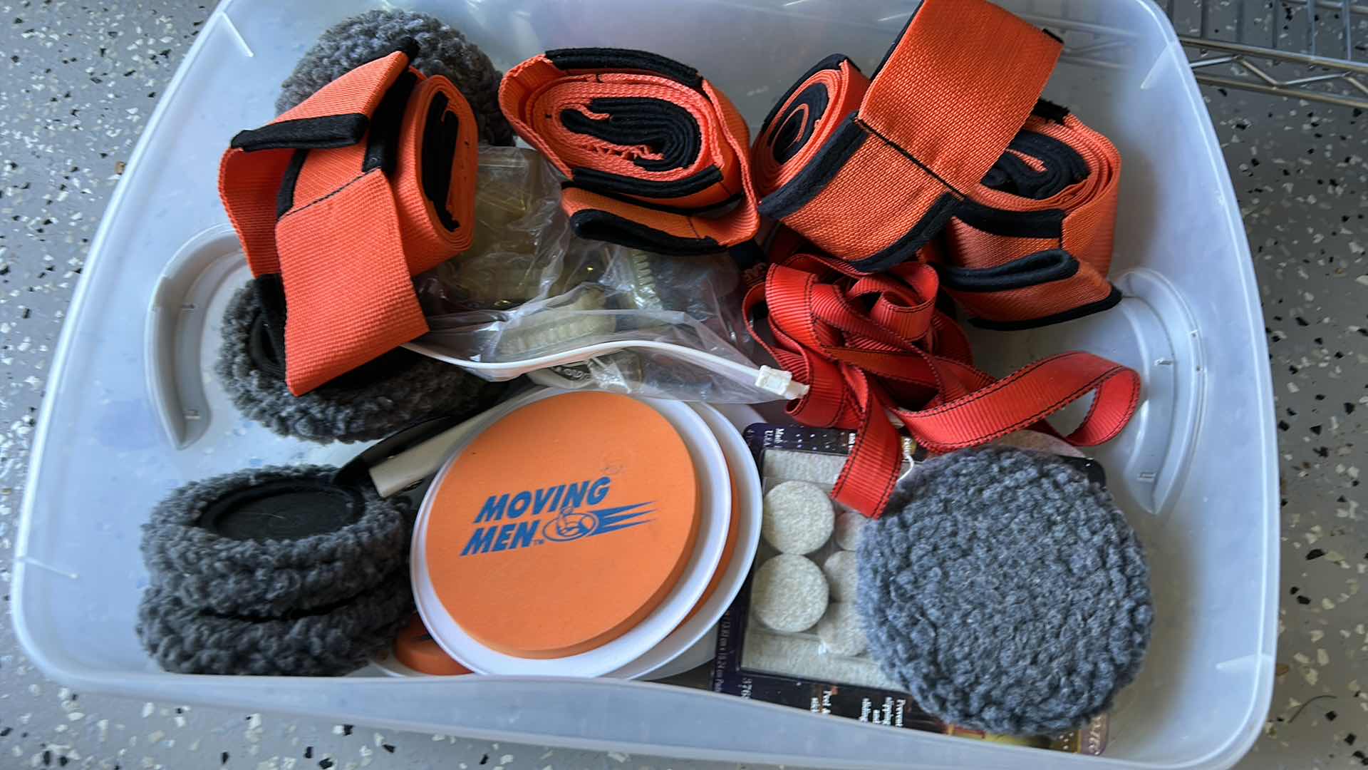 Photo 2 of TOTE FULL OF MOVING FURNITURE TOOLS