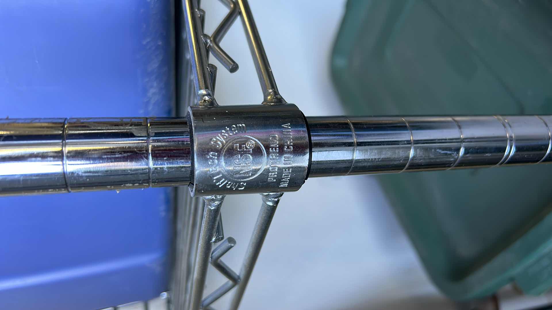 Photo 1 of METAL ROLLING GARAGE RACK 2 SHELVES, EXTRA SHELF AND PARTS FOUND  ( CONTENTS NOT INCLUDED ) 4‘ x 18“ by 6‘ 4 inches