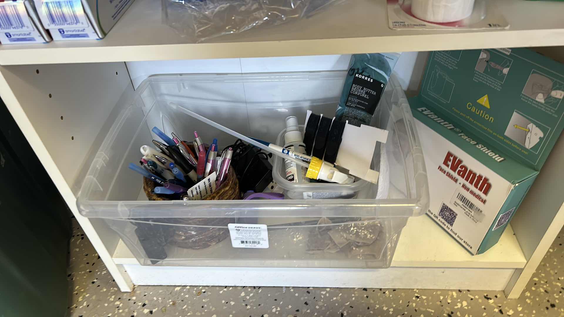 Photo 6 of BOOKSHELF W CLEANING AND FIRST AID SUPPLIES