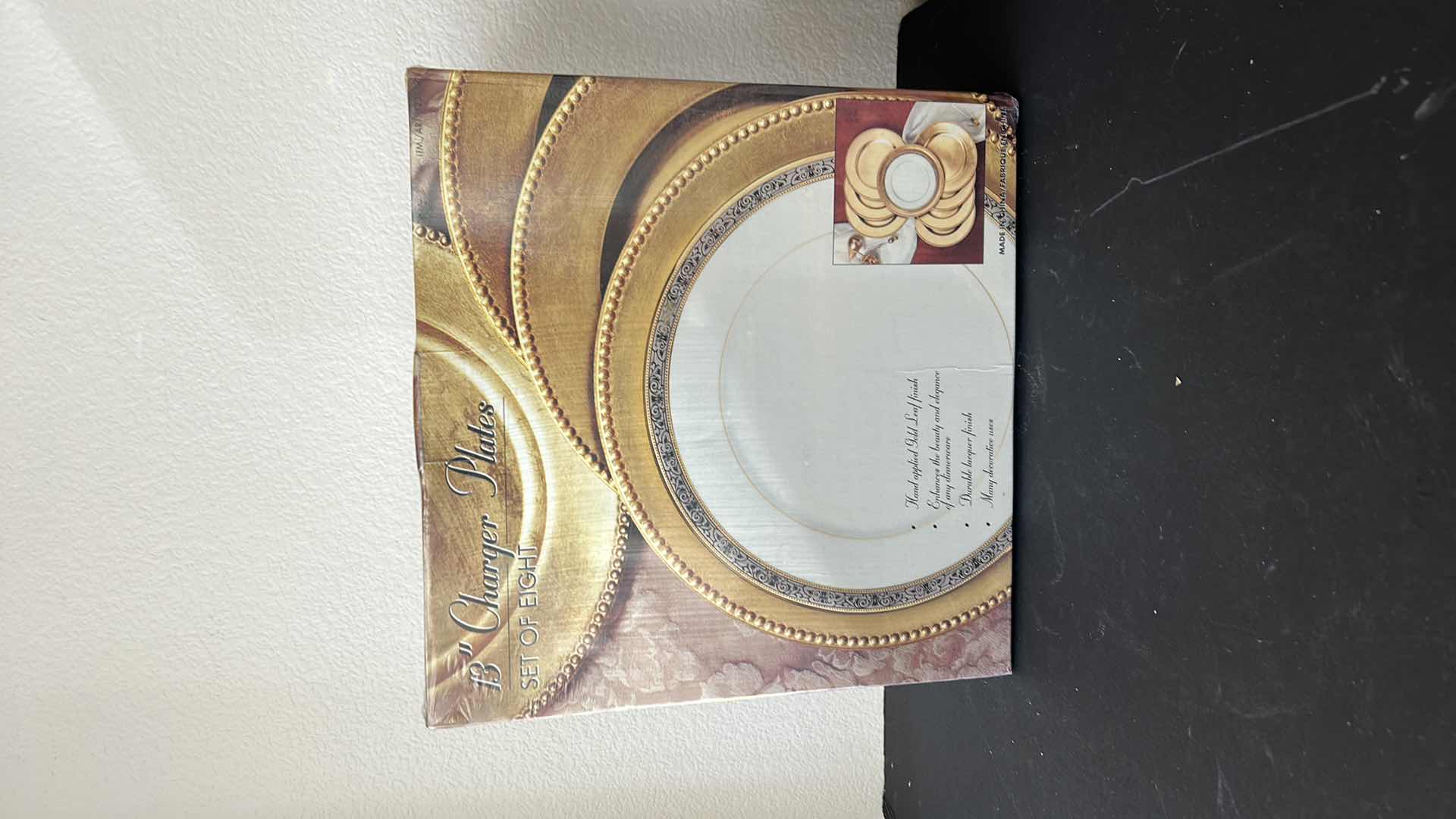 Photo 1 of NEW SEALED 13” CHARGER PLATES SET OF 8