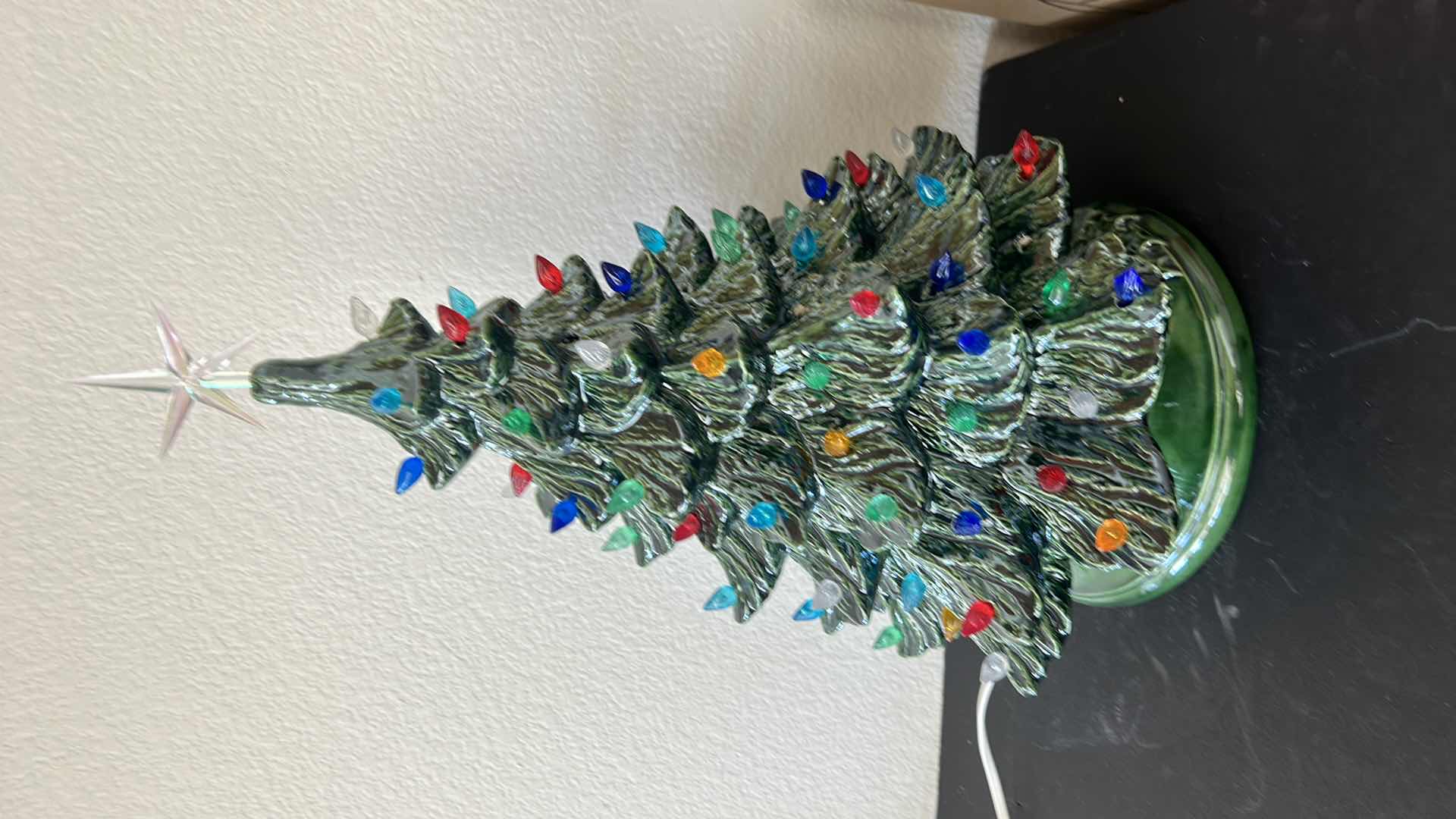 Photo 1 of LIGHTED CERAMIC CHRISTMAS TREE H16”