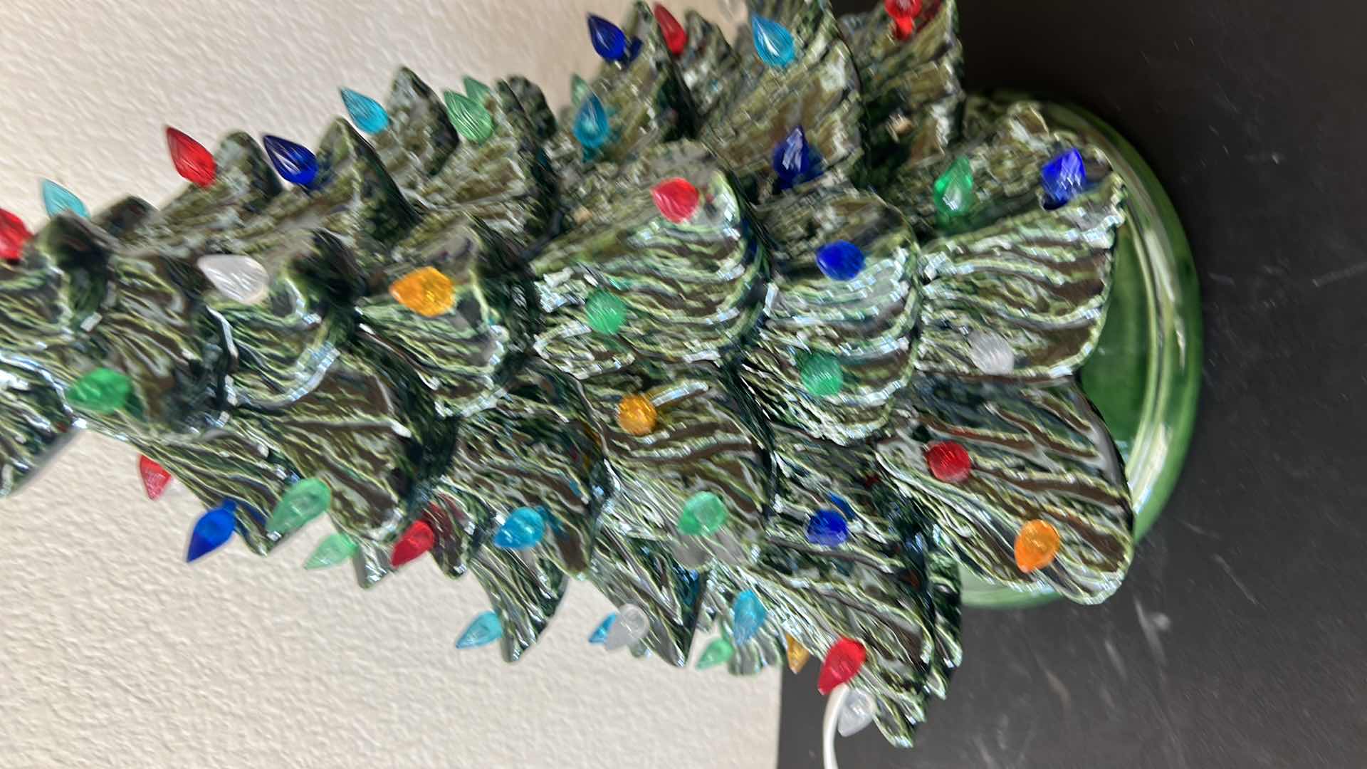 Photo 1 of LIGHTED CERAMIC CHRISTMAS TREE H16”