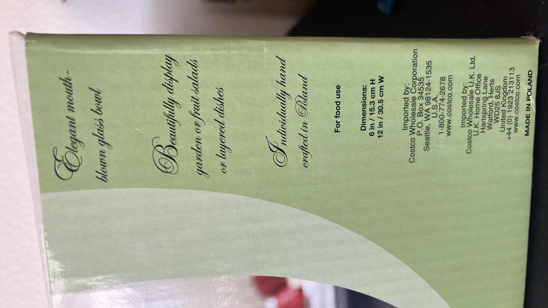 Photo 1 of GLASS SERVING BOWL