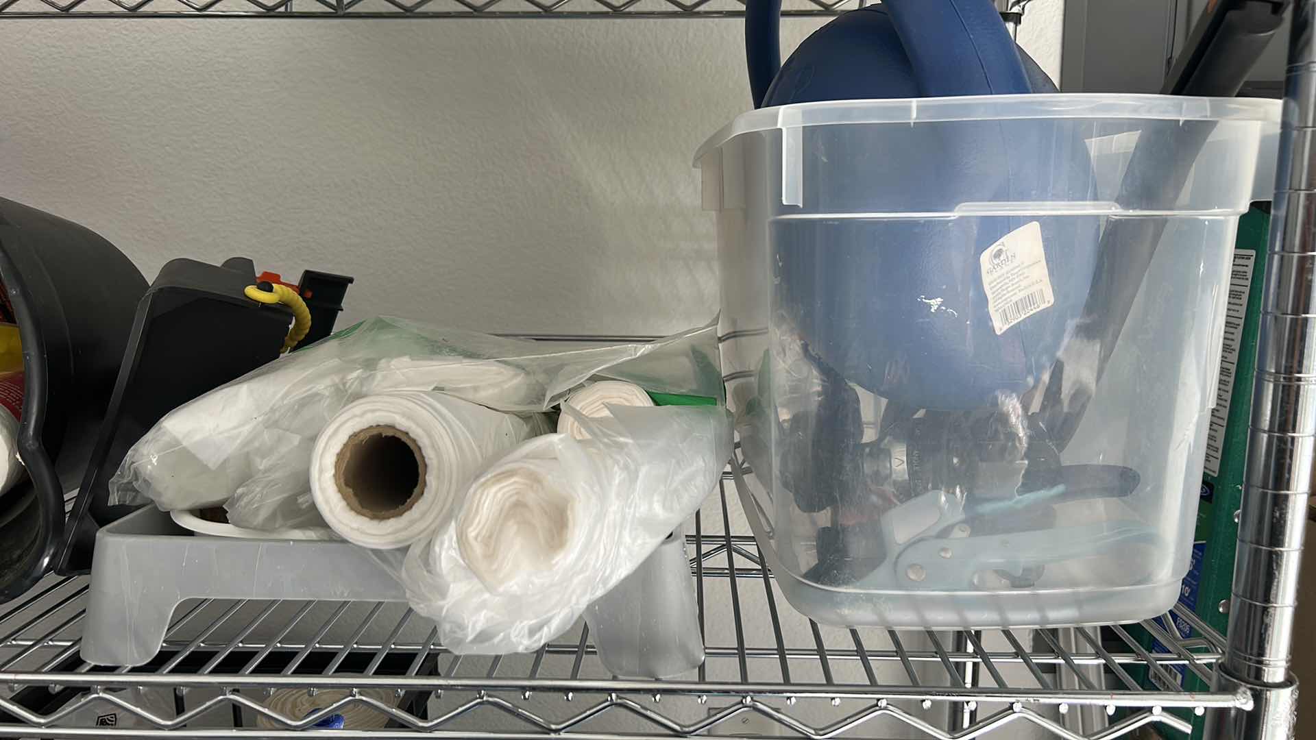 Photo 1 of CONTENTS OF 2 SHELVES-PAINTING SUPPLIES (SHELVING UNIT NOT INCLUDED)