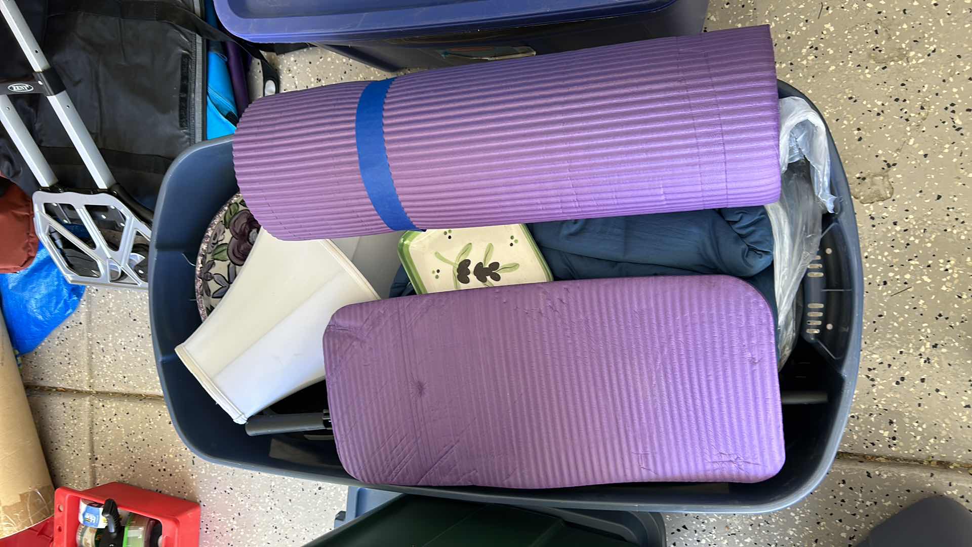 Photo 1 of LARGE TOTE FULL OF HOUSEHOLD ITEMS