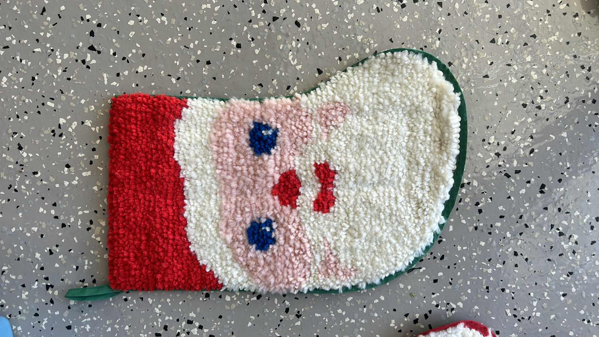 Photo 3 of 2-VINTAGE CHRISTMAS STOCKINGS W SANTA