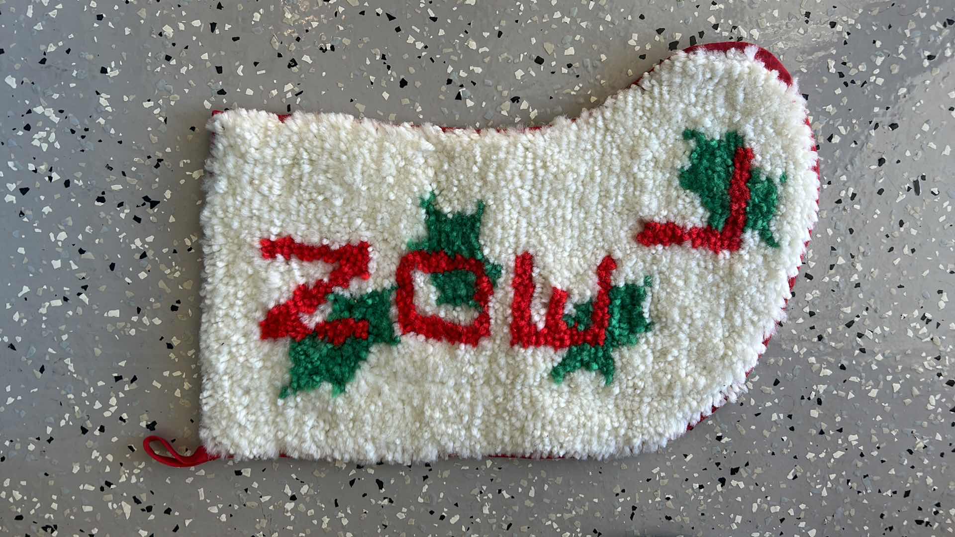 Photo 1 of 2-VINTAGE CHRISTMAS STOCKINGS W SANTA