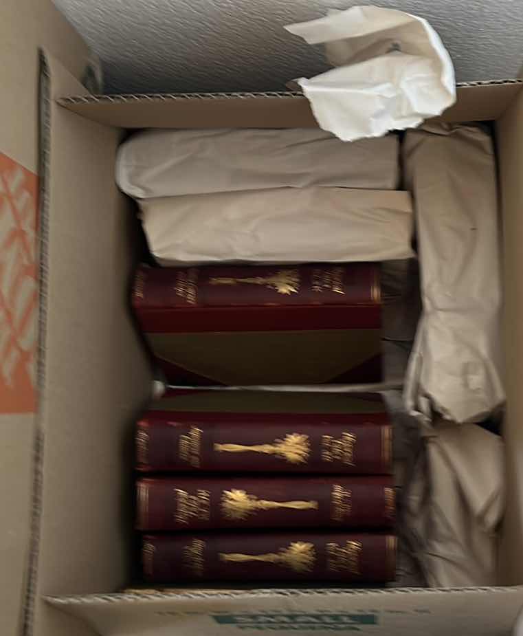 Photo 1 of EARLY 1900’s ANTIQUE HISTORICAL TALES BOX OF BOOKS